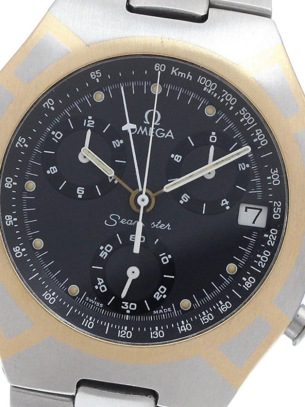 OMEGA Seamaster Polaris Chronograph black Dial Quartz Men's Watch